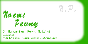 noemi pevny business card